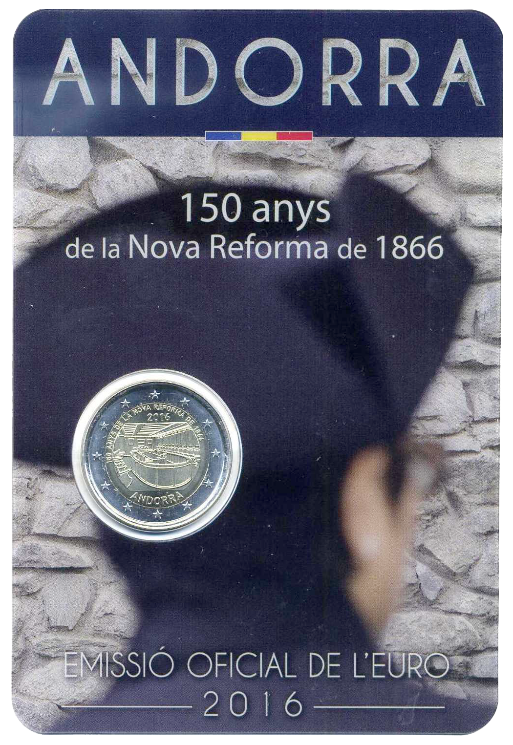 2 euros conmemorativa 150 Años de la Nueva Reforma de 1866 Año 2016